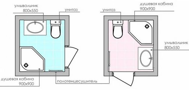 Спільний санвузол - варіанти планування і облаштування