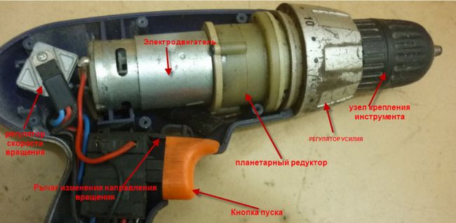 Ремонт шуруповерта - особливості розбирання і діагностики