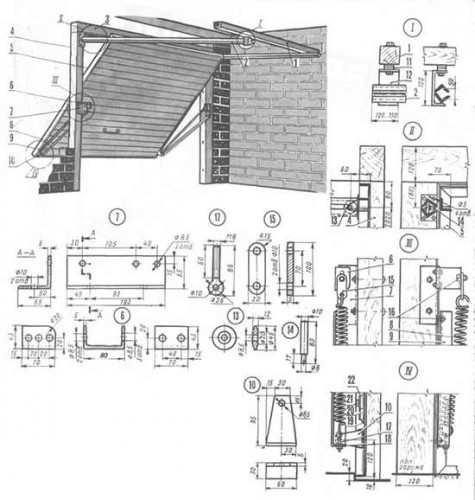 Підйомні ворота для гаража - споруджуємо зручну і надійну конструкцію
